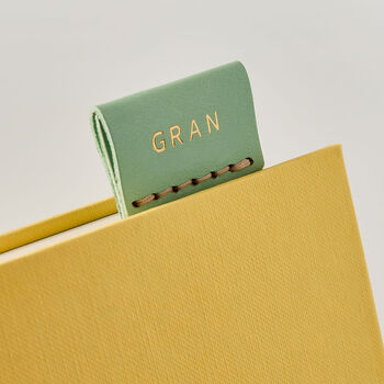 Personalised Hand Stitched Leather Bookmark, 4 of 7