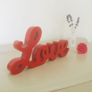 Wooden Love Sign, 3 of 6