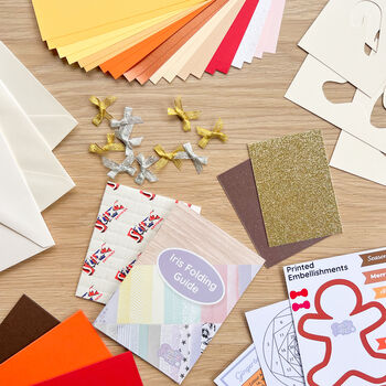 Christmas Treats Card Making Kit | Beginner Iris Fold, 7 of 7