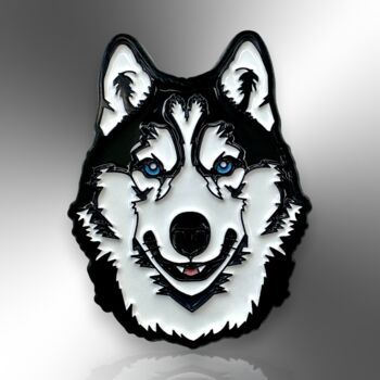 Husky Dog Enamel Pin Badge, Dog Breed Brooch, Gifts For Dog Lovers, Pet Loss Or New Pet Gift, 3 of 9