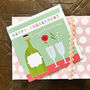Happy Engagement Champagne Card, thumbnail 1 of 4