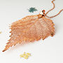 Birch Real Leaf Statement Necklace, thumbnail 10 of 12