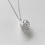Bee And Honeycomb Necklace Gift, Sterling Silver, thumbnail 2 of 12