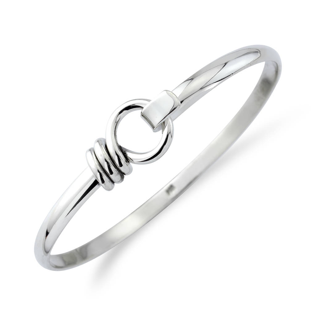 Bayswater Solid Sterling Silver Rope Bangle By Auree Jewellery