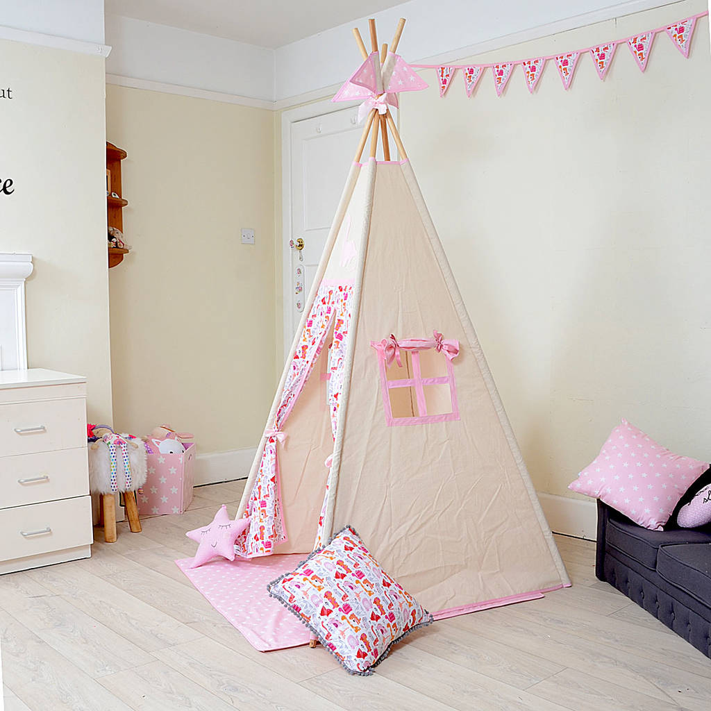 Pink Dinosaur Children's Teepee By Teepees By Lulu & Weasel ...