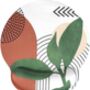 Morandi Leaf Pattern Mouse Mat Wrist Pad, thumbnail 2 of 7