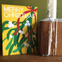 Illustrated Christmas Cards Mistletoe Poinsettia Pine, thumbnail 4 of 7