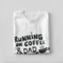 Running On Coffee And Dad Jokes T Shirt, thumbnail 3 of 4
