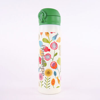 Personalised Flowers Insulated Drinks Bottle 450ml, 2 of 6