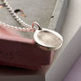 Sterling Silver Fingerprint Teardrop Necklace, thumbnail 1 of 4