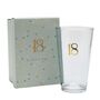 18th Birthday Keepsake Pint Beer Glass Gift, thumbnail 1 of 4