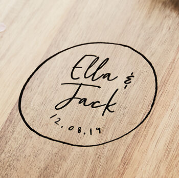 Personalised Couples Chopping Board, 7 of 7