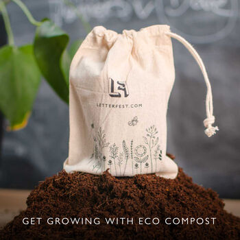 Personalised Fathers Day Pot For Dad With Eco Compost, 6 of 6
