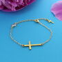 Gold Plated Sterling Silver Communion Bracelet, thumbnail 1 of 2