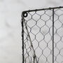 Set Of Two Black Wire Garden Storage Baskets, thumbnail 3 of 6
