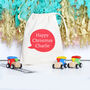Wooden Train And Track Roll With Personalised Bag, thumbnail 1 of 5