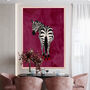 Custom Personalised Zebra Wearing Heels Art Print, thumbnail 11 of 11