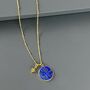 Lapis Lazuli Disc Necklace, thumbnail 2 of 5