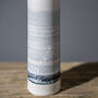 Handmade Stormy Grey Porcelain Bud Vase, thumbnail 2 of 3