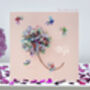 Wife Butterfly Flower Multicoloured Card, Not 3D, thumbnail 1 of 12