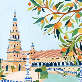 Seville, Spain Travel Art Print, 7 of 7