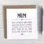 Irrefutably Best Mum Card, thumbnail 1 of 4