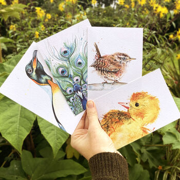 Inky Bird Luxury Postcard Set, 10 of 12