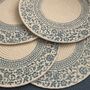 Round Placemats, Boho Print Cotton Coffee Table Mat, thumbnail 11 of 12