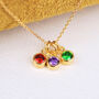 Personalised Gold Family Birthstone Necklace, thumbnail 5 of 9