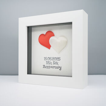 Personalised 12th Silk Anniversary Frame Gift, 2 of 5