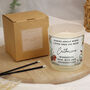 Personalised Robins Appear Memorial Scented Jar Candle, thumbnail 4 of 4