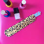 Personalised Leopard Print Nail File Holder, thumbnail 1 of 4
