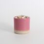 Limited Edition Fuchsia Match Striker Pot With Matches, thumbnail 5 of 6
