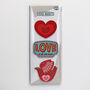 Love Themed Gift Set Of Three Fridge Magnets, thumbnail 4 of 6
