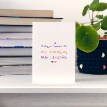 New Home Card 'New Home New Memories New Adventures', 2 of 4