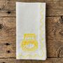 Set Of Six Embroidered Food Preserves Napkins, thumbnail 4 of 11