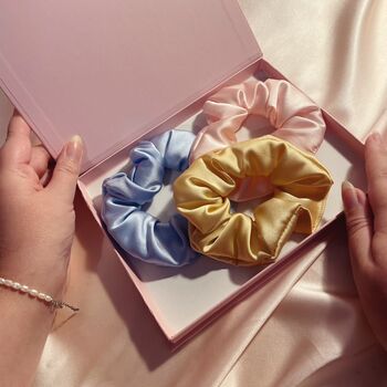 Silk Scrunchie Travel Trio Gift Set, 5 of 12