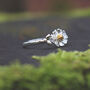 Silver Daisy Ring Charming Nature Inspired Jewellery, thumbnail 3 of 6