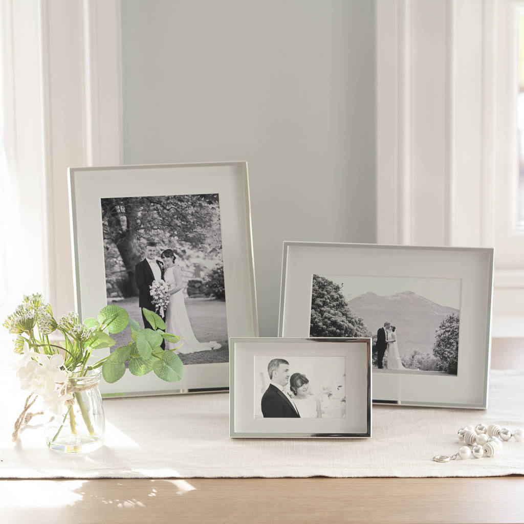 fine polished nickel photo frame by jodie byrne