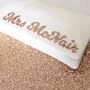 Mrs Surname Bridal Wedding Day Clutch, thumbnail 8 of 8