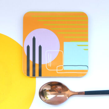 Set Of Coasters With Abstract Painting Designs, 8 of 11