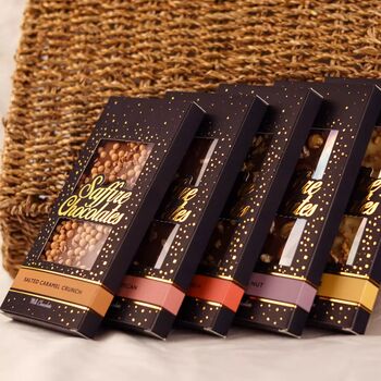 Trio Of Large Luxury Belgian White, Dark And Milk Chocolate Bars, 3 of 8