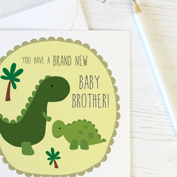 New Baby Brother Card For Big Brothers, 2 of 2