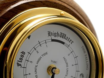 Classic Tide Clock And English Oak Mount, 11 of 12