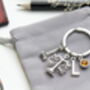 Scales Of Justice Keyring, Personalised Gift, thumbnail 8 of 10