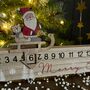 Wooden 'Merry Christmas' Sleighing Santa Advent Rule, thumbnail 2 of 2