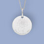 Personalised Lotus Necklace In Sterling Silver, thumbnail 1 of 12