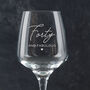 Personalised Wine Glass 50th Birthday Gift For Mum Or Friend, thumbnail 8 of 9