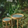 Boho Carbis Rattan Eco Friendly Table Set, thumbnail 9 of 10