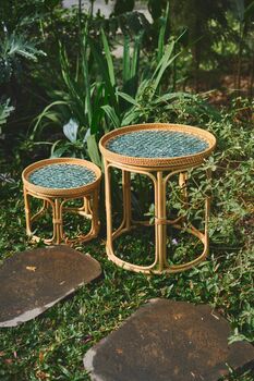Boho Carbis Rattan Eco Friendly Table Set, 9 of 10